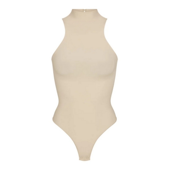 NEW SKIMS Seamless Sculpt High Neck Thong Bodysuit Medium - Picture 4 of 5
